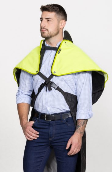 Oilskin Butterfly Cape with Fluoro