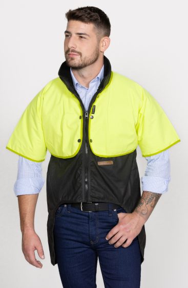 Yellow Detachable Jacket Cape