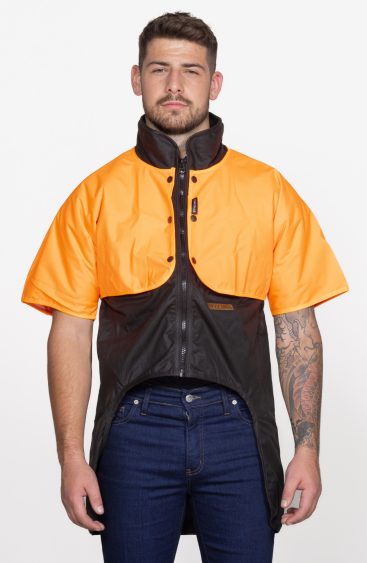 Orange Detachable Jacket Cape