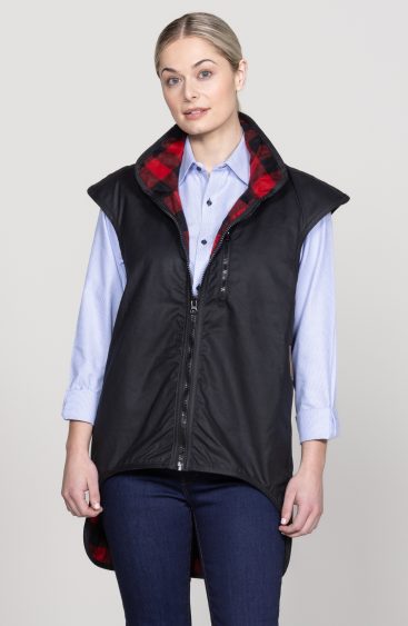 Oilskin Red Wool Lined Province Vest