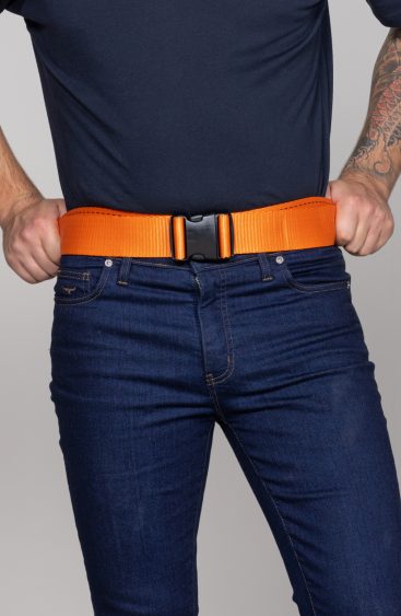 Web Belt with Plastic Buckle